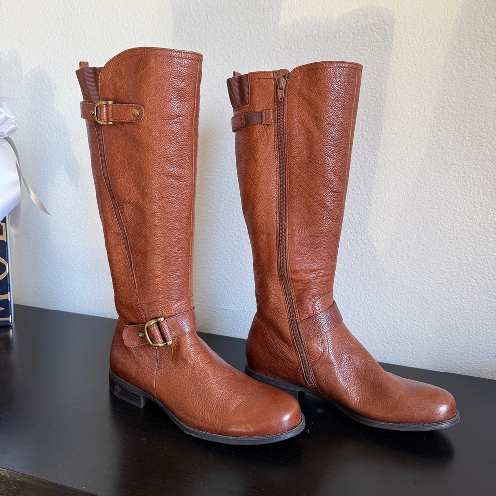 Naturalizer Womens leather brown boots